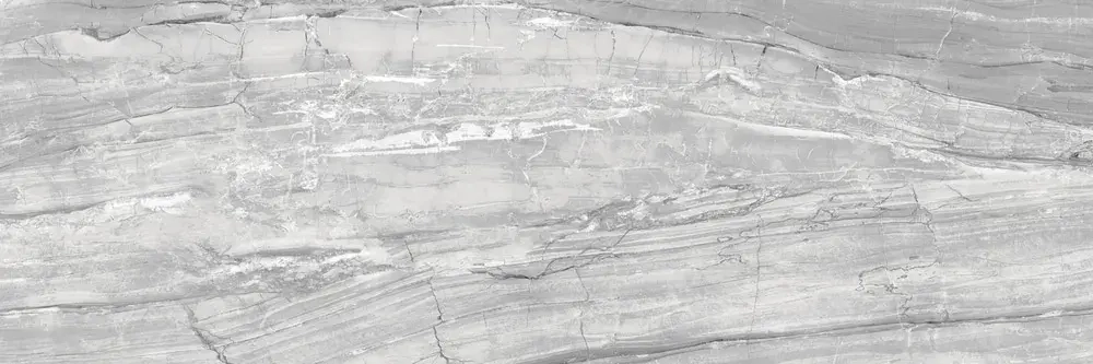 Настенная плитка ALMA Ceramica TWU93SGP77R Singapore 90x30 серая глянцевая под камень