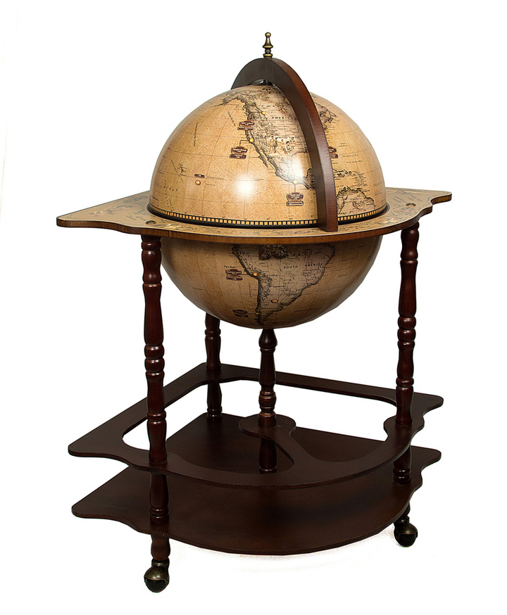Глобус-бар напольный d=42см. 53х53х93см.