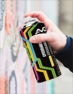 AVG Аэрозольная краска 380г, RAL 9005M черный матовый