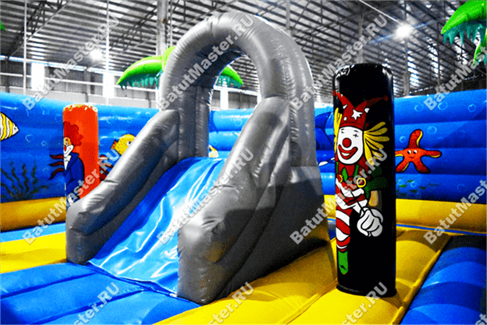 Надувной батут "Компания клоунов"