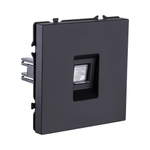 Розетка телефонная RJ11, черный матовый Kollinger Eclipse EC-019BK