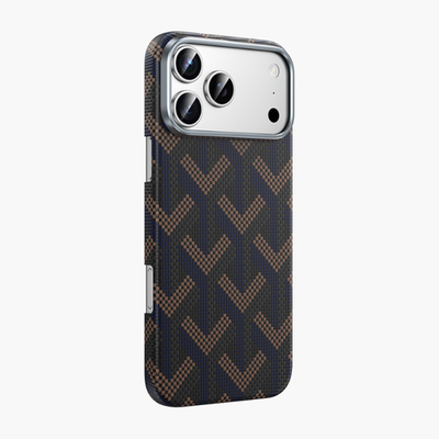 Чехол для iPhone 17 Pro Keephone Kevlar Prague MagSafe Case Коричневый