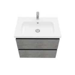 Тумба подвесная ELECTRA 70 под умыв-к Creavit Ideal 70, хромикс серебро, арт. LE-WCAB-70-123