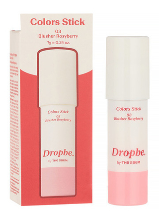 Румяна-стик с эффектом сияния THE SAEM Drop Be By Colors Stick 03 Blusher Rosyberry 7 гр