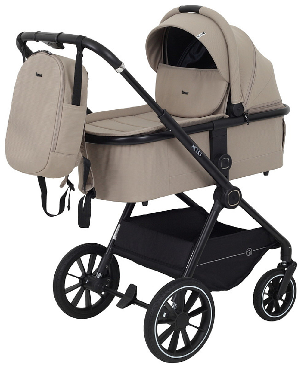 Детская коляска Rant Moss 3 в 1 с автокреслом Rant Cruise Black Beige