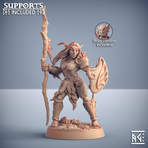 Эльф Полуэльфы Темные эльфы Дроу Воин Паладин Варвар Файтер Рыцарь миниатюра для dnd, днд, pathfinder, фентези, Настольная игра, НРИ, Варгейм, РПГ