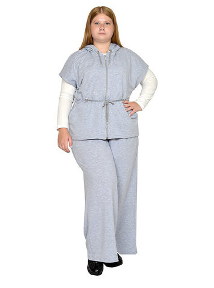 Брюки палаццо из футера Женева