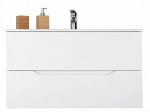 Тумба с раковиной Orange Line Li-100Tuw+Ra белая матовый