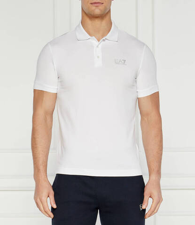 Поло EA7 - белый(8NPF14 PJVQZ)