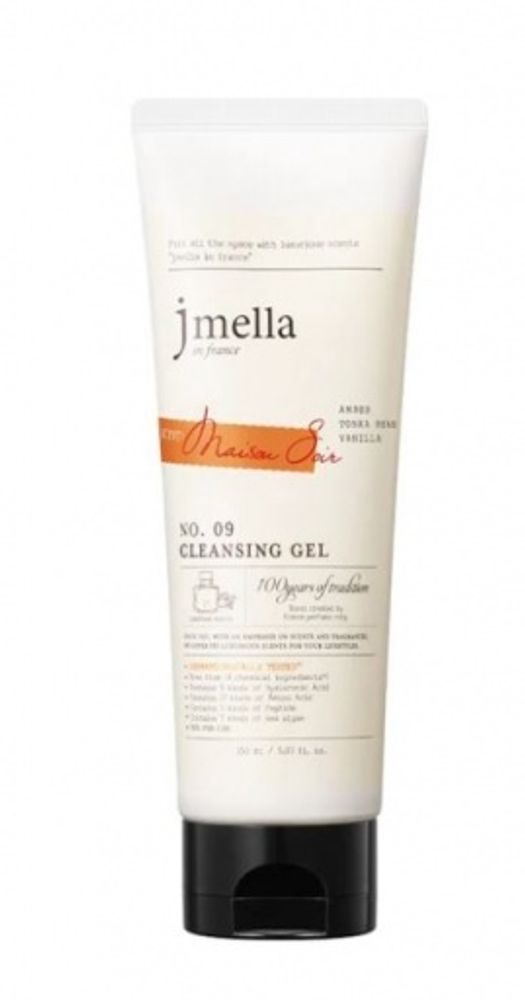 JMELLA  Пенка для умывания &quot;Амбра, бобы Тонка, ваниль&quot;-  IN FRANCE MAISON SOIR CLEANSING GEL, 150 мл