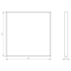 Светильник светодиодный ЭРА SPO-910-1-65K-032 32Вт 6500К 3360Лм 595x595x40 призма | Офисные Светильники Россия