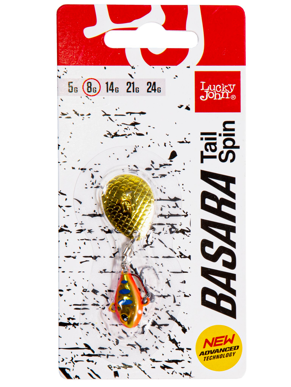 Тейл-спиннер Lucky John BASARA TAIL SPIN 08.0г 016 в блистере