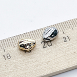 Бусина, цвет золото, размер около 8*6 мм, цена за 1 шт