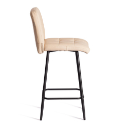 Полубарный стул  Medeo/Медео экокожа , бежевый, 42х56х102 см
