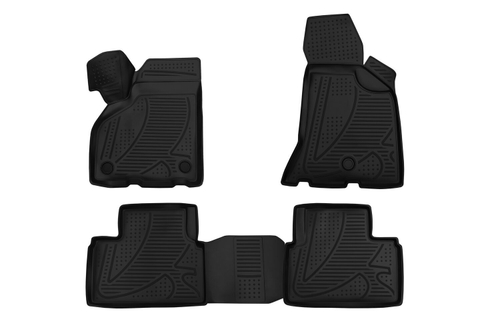 Коврики в салон для LADA Priora (I, Ir), 2007-2018, 4 шт. (Повышенная устойчивость, повышенная износостойкост FORMAT.F120250E1