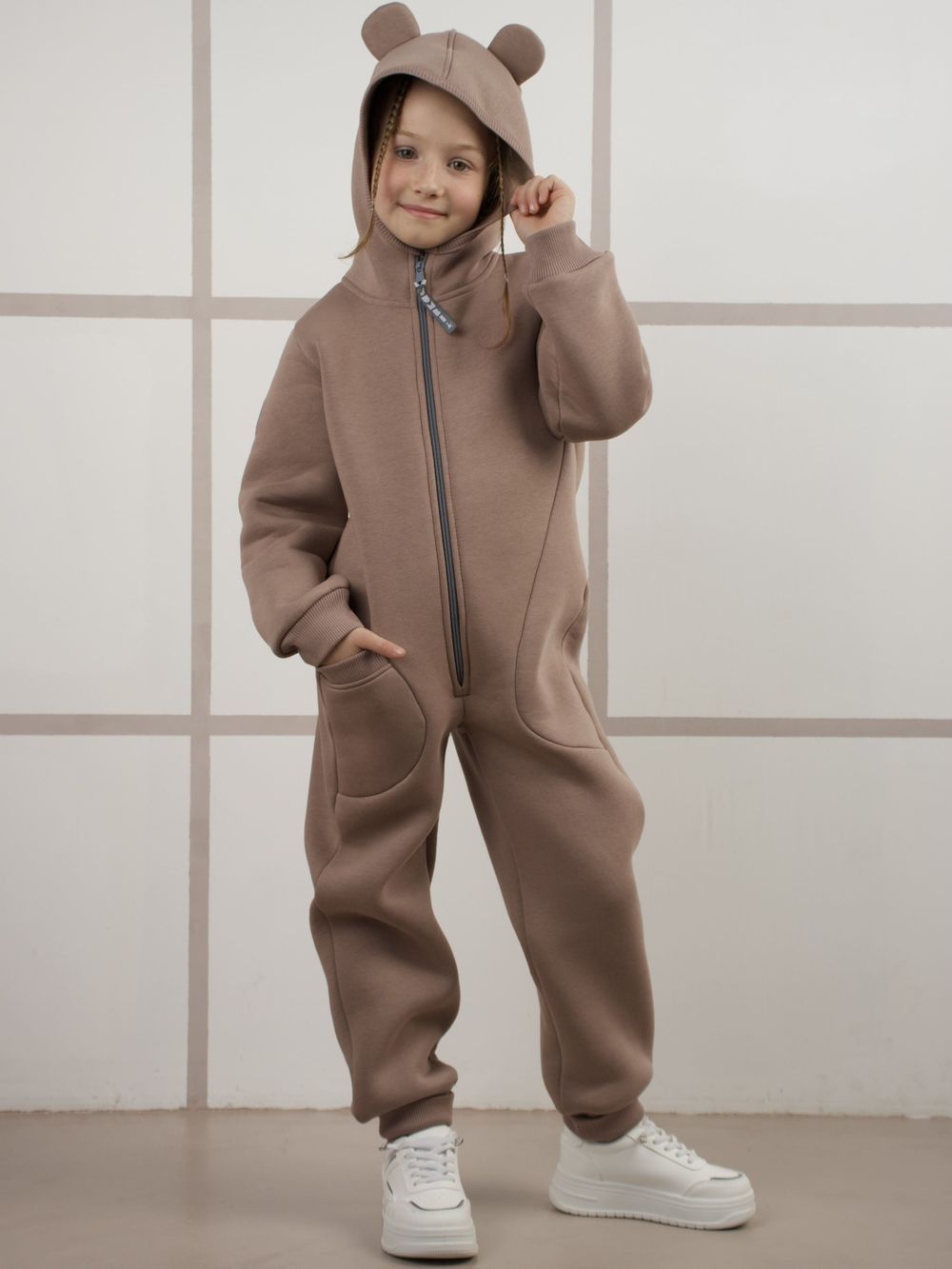 Комбинезон утепленный (Какао) Тедди*