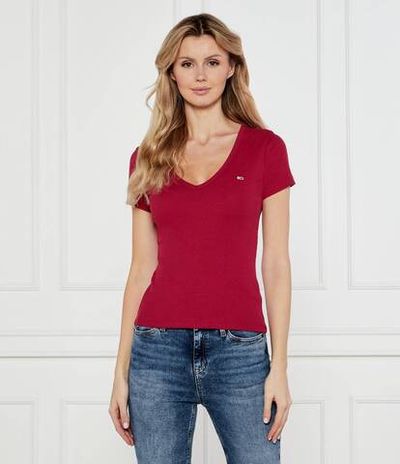 Футболка ESSENTIAL Tommy Jeans - бордовый(DW0DW17385)