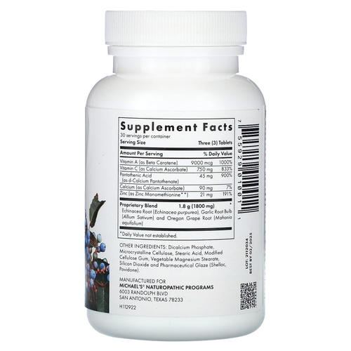 Michael's Health, Quick Immune Response, 90 вегетарианских таблеток