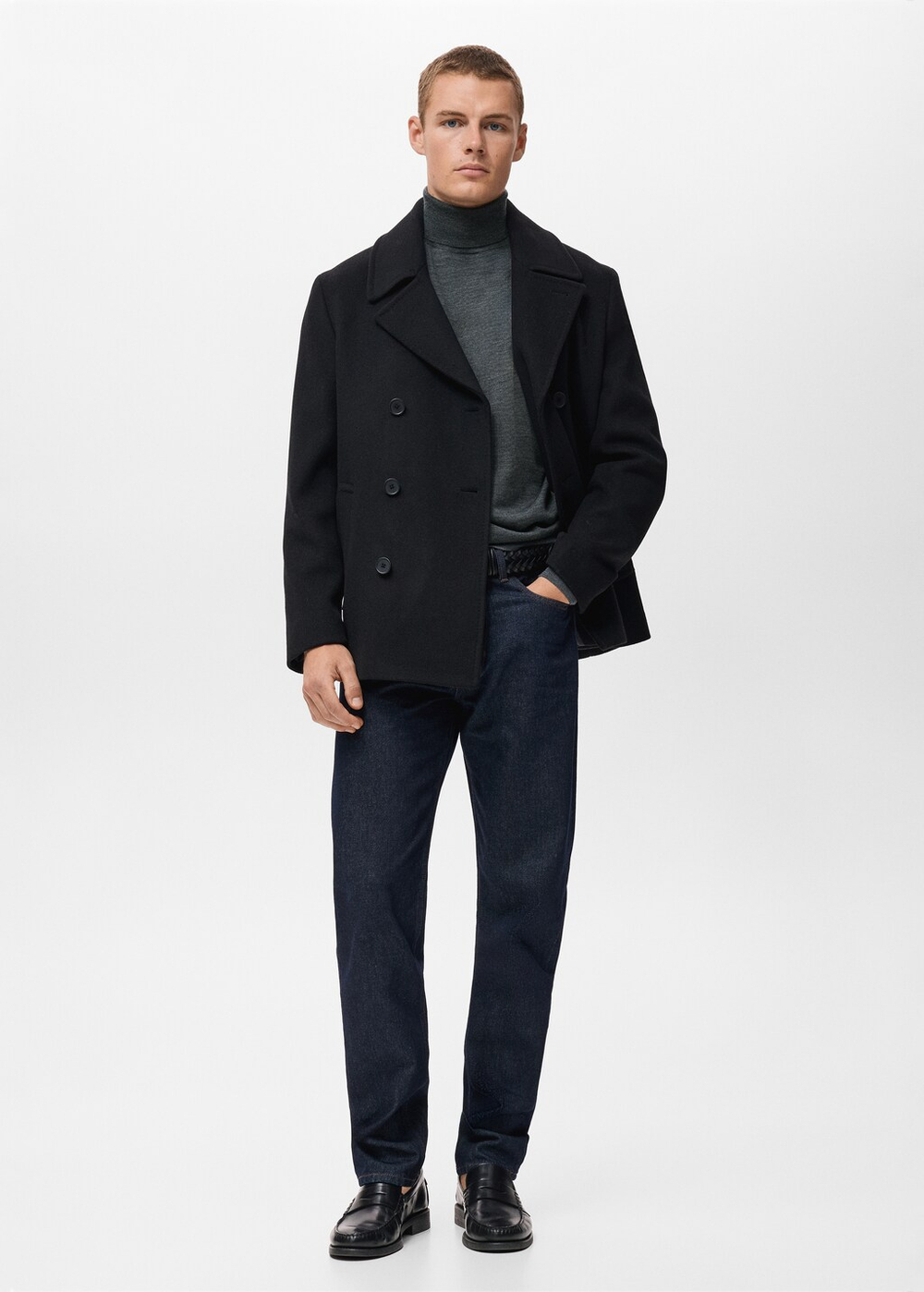 Свитер 100% шерсть мериноса с высоким воротником