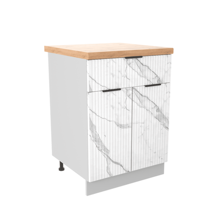 Кухня Модуль С1ЯШ 600 Монца Белый софт