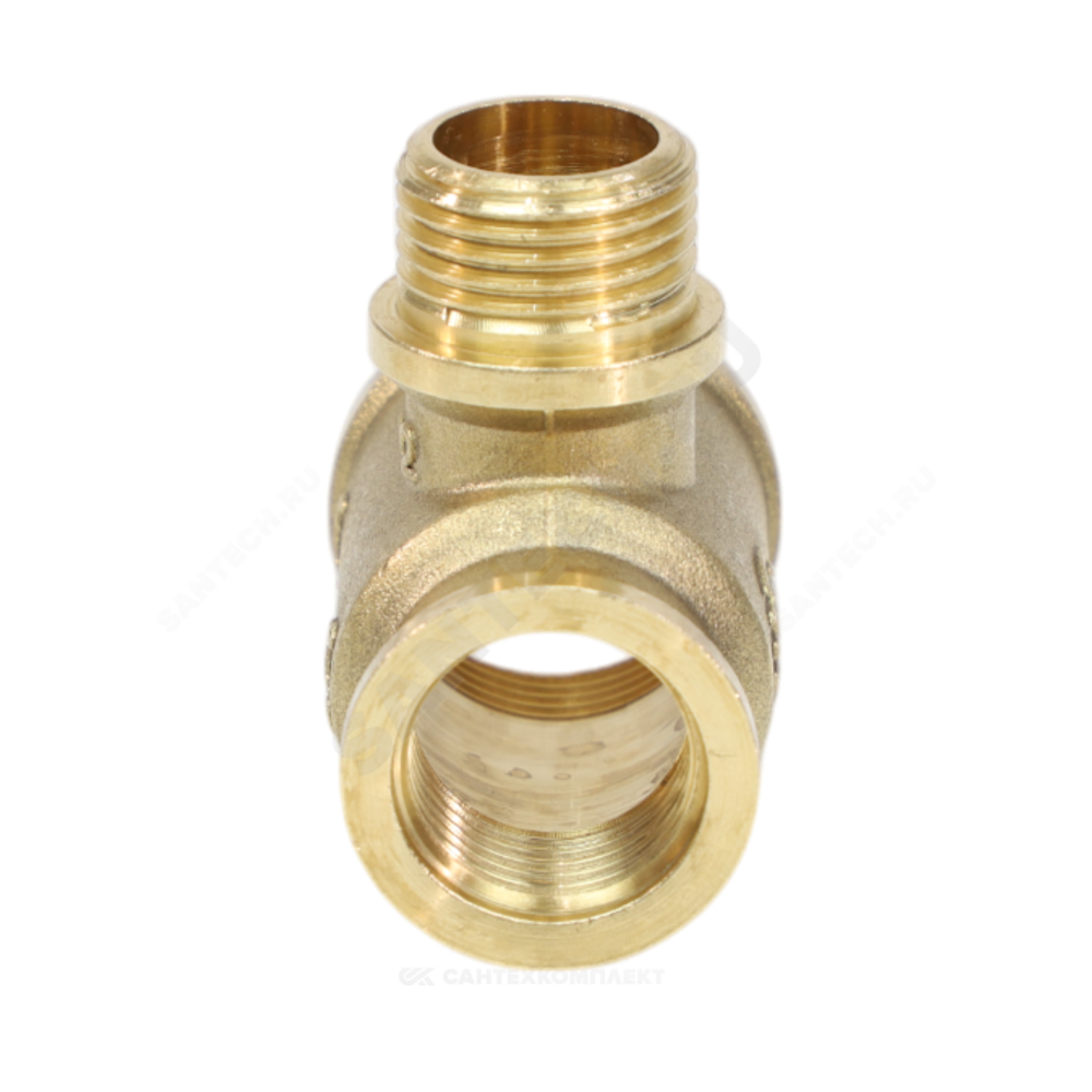 Тройник латунь переходной Ду 20х15х15 (3/4"х1/2"х1/2") ВР/НР/ВР VALFEX VF.132.L.034.012.012