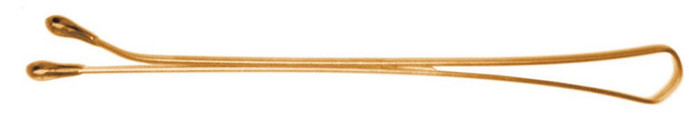Невидимки в коробке, прямые, цвет: золото, размер: 60 мм., кол-во: 60 шт., SLN60P-5/200 DEWAL Professional