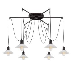 Citilux Эдисон CL451262 Люстра паук Венге