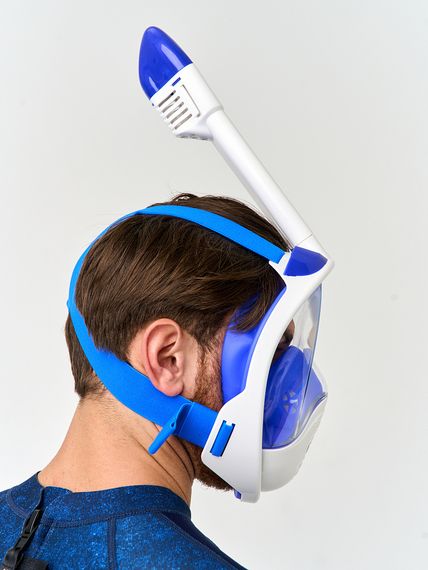 Маска полнолицевая Sargan Планета океан 2.0 белый/синий