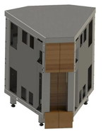 Прилавок нейтральный REFETTORIO RU20A45 угловой внутренний 45 градусов