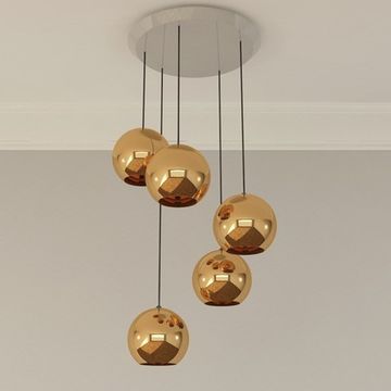 The Copper 25 5 Light Multipoint Pendant