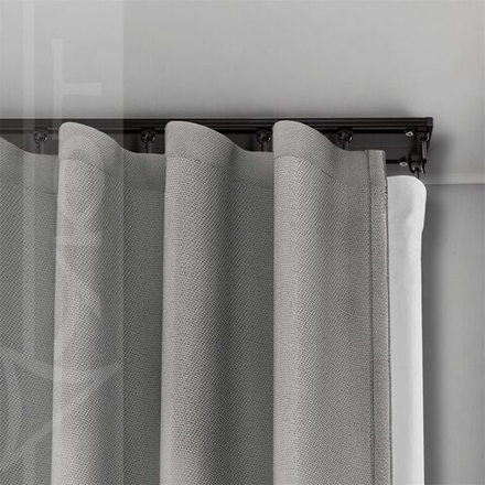 Карниз профильный алюминиевый Стэлс двухрядный, цвет белый