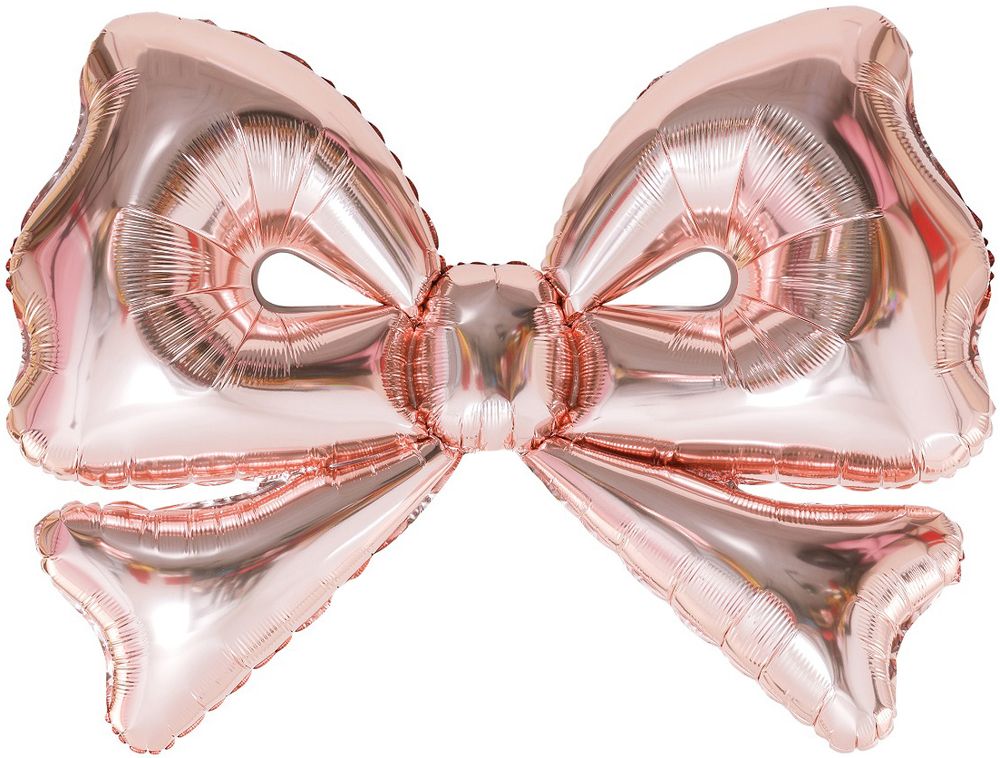 Шар (50&#39;&#39;/127 см) Фигура, Бант, Розовое Золото, Металлик, 1 шт. в уп.