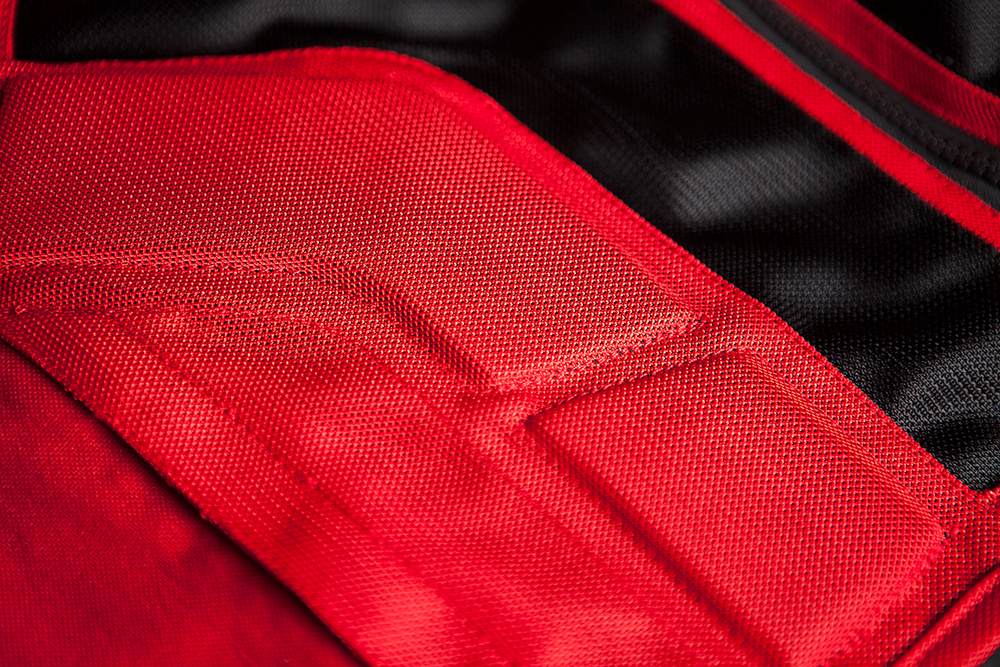 Мотокуртка - ICON OVERLORD RESISTANCE (текстиль, красная)