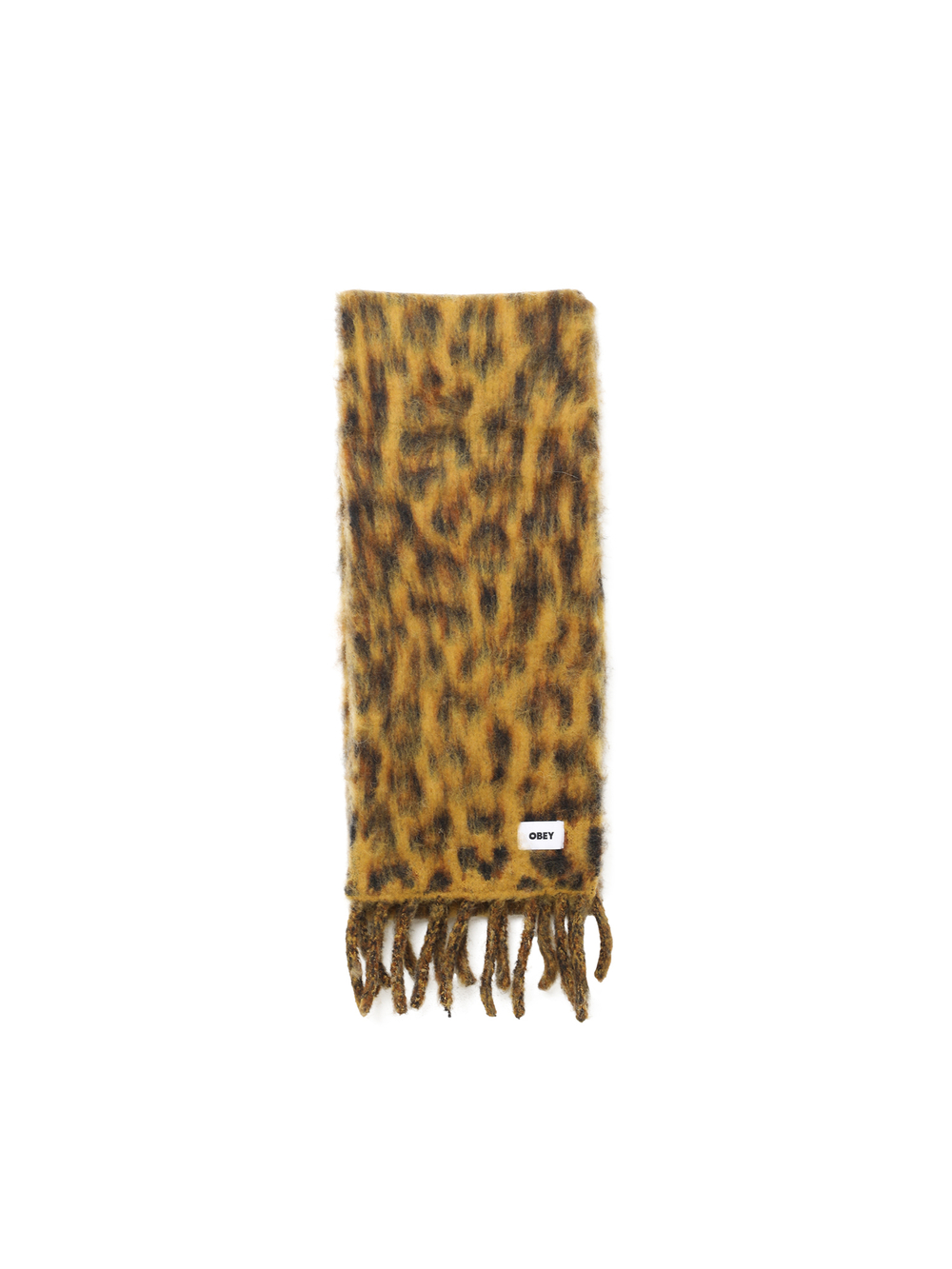 Шарф Вязаный Obey Leopard Scarf