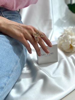 Кольцо Butterfly mix colors