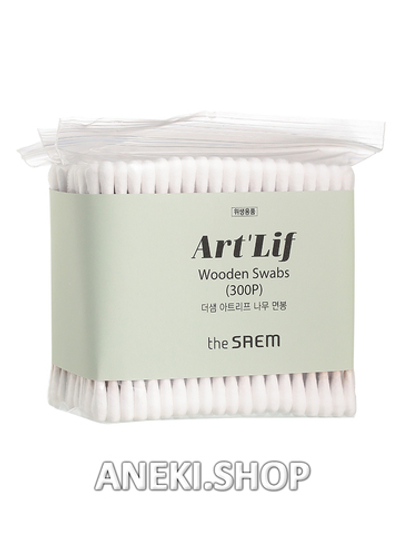 Палочки ватные 100 шт. The Saem Art'Lif Wooden Swabs
