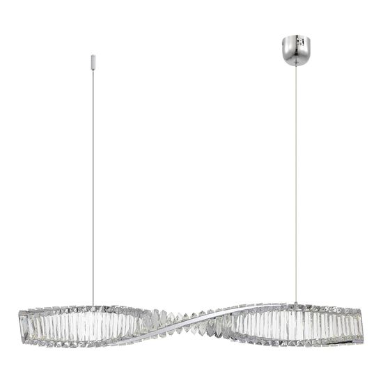 SL6205.113.01 Светильник подвесной ST-Luce Хром/Прозрачный LED 1*21W 4000K ELICA