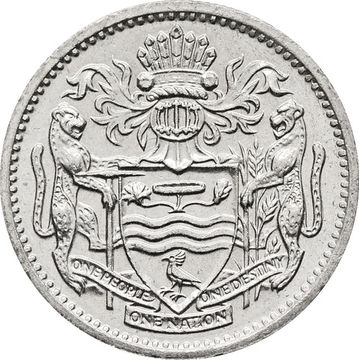 10 центов 1991 Гайана