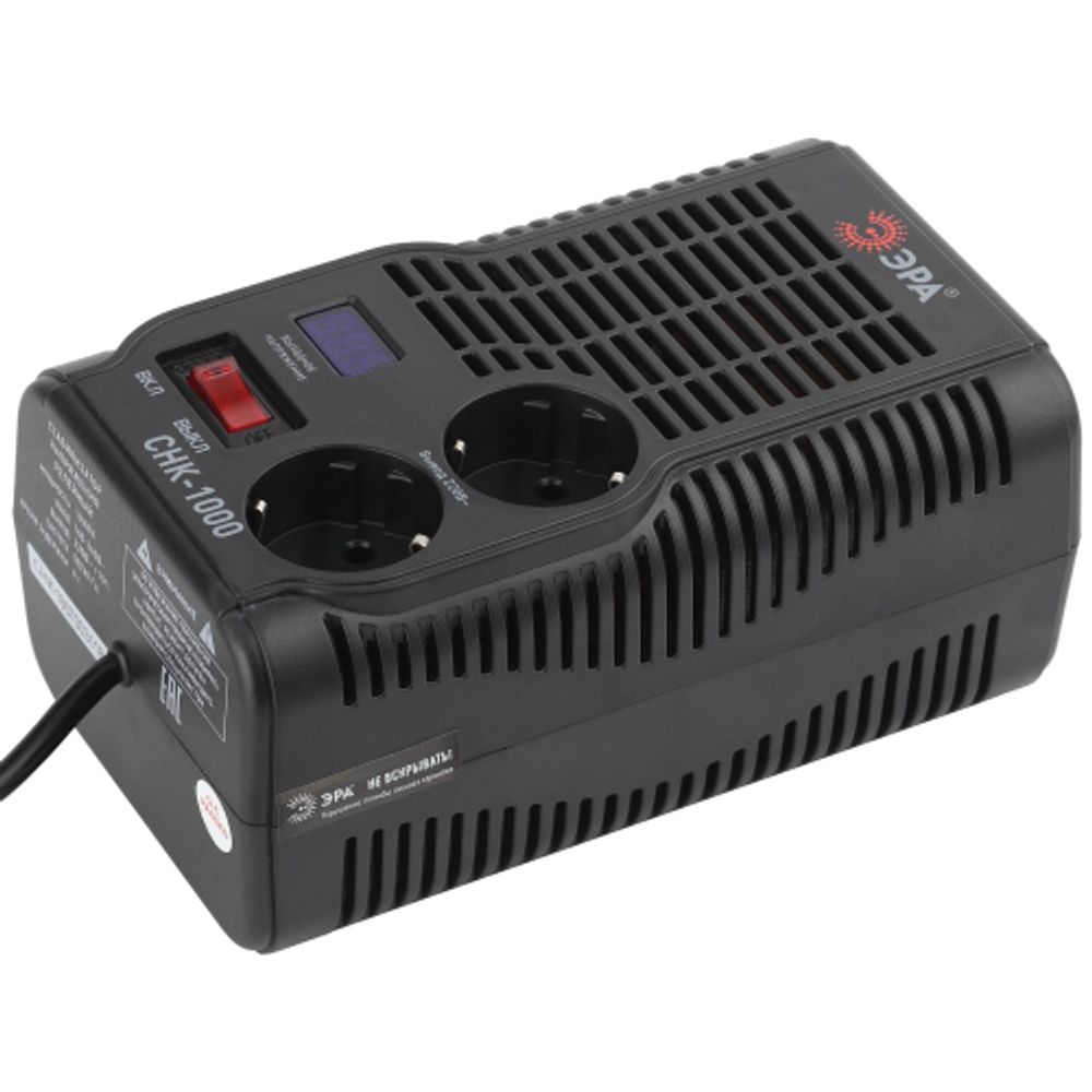 СНК-1000 ЭРА Стабилизатор напр. компакт, 160-260В/220В, 1000ВА | Компактные