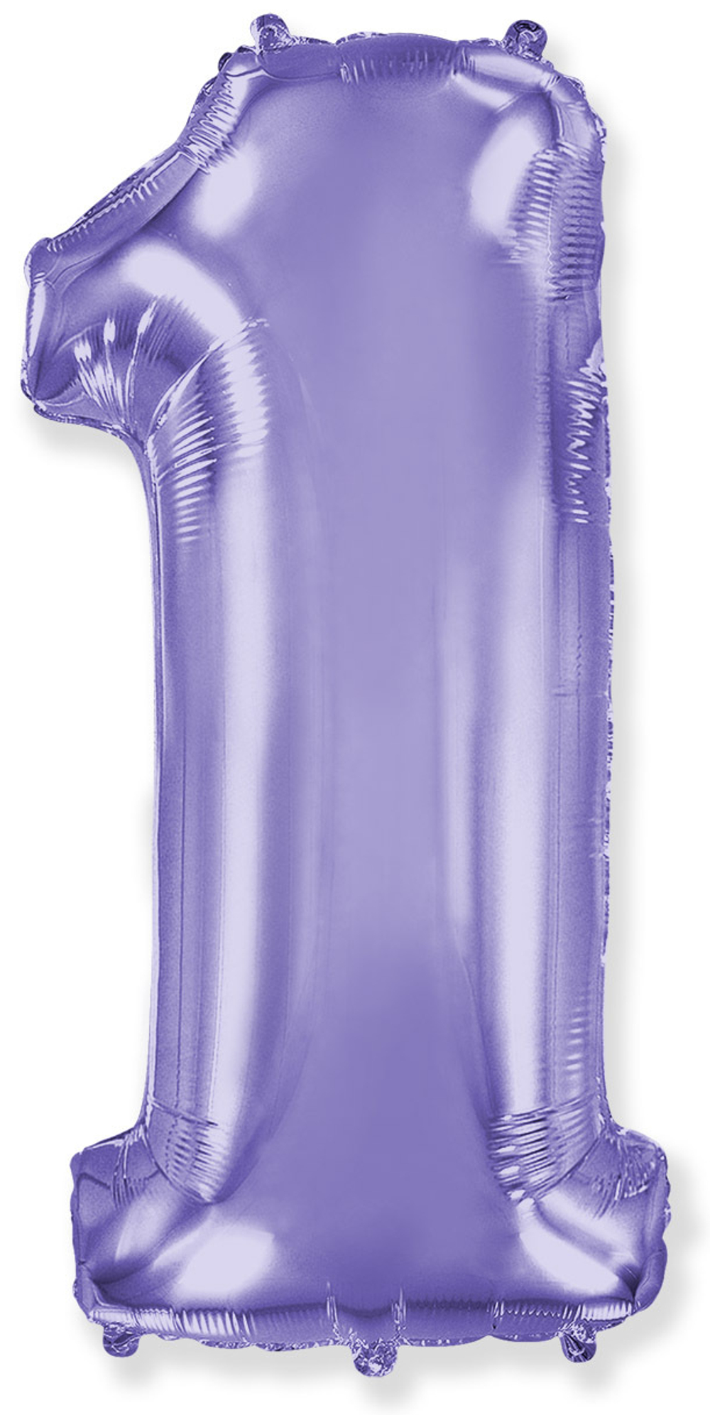 Фиолетовые с блеском цифры 102 см с гелием