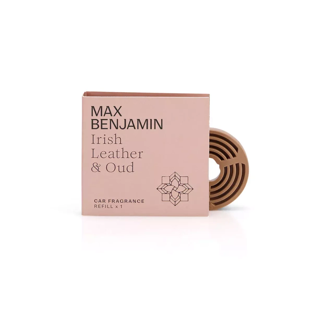 Max Benjamin - Сменный освежитель воздуха для автомобиля Irish Leather &amp; Oud / артикул   RB-CFR10  / GTIN 5391533718070