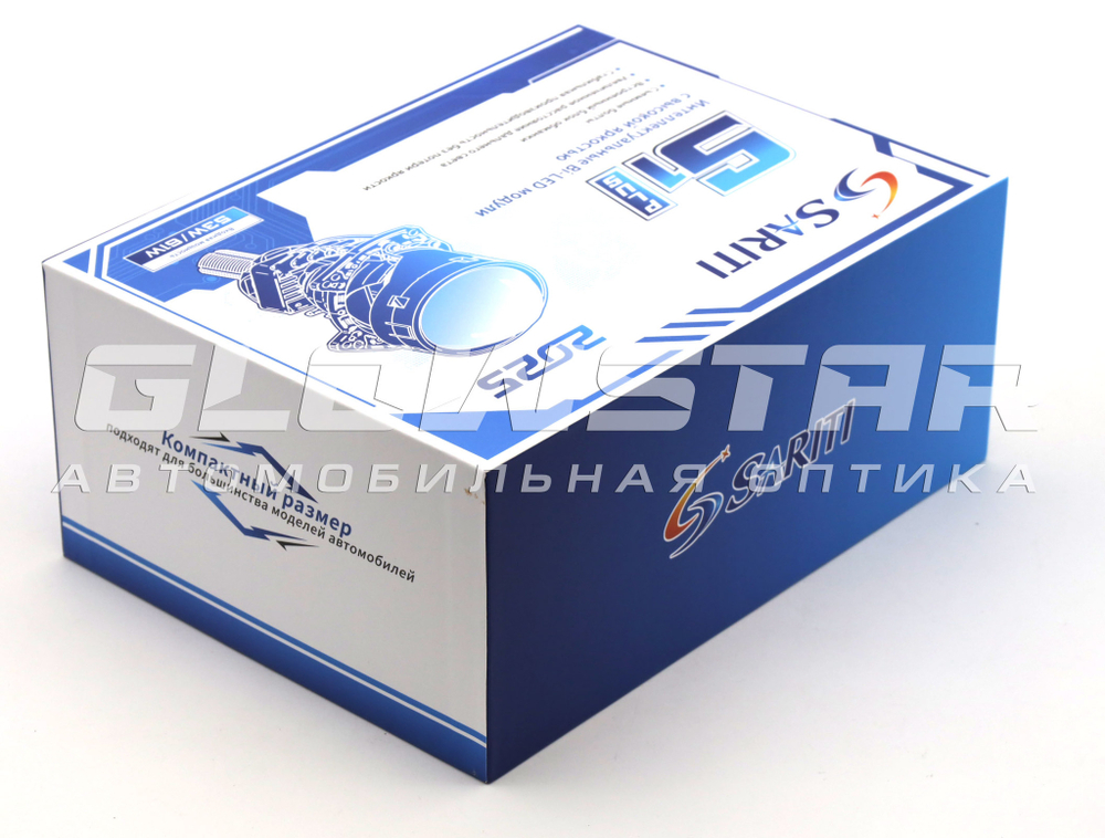 Билед модули Sariti S1 Plus 2025 3.0 дюйма, 2 чипа, 5500K, 12V, 53W/61W, крепление 3R и съемное гаечное (комплект, 2шт)