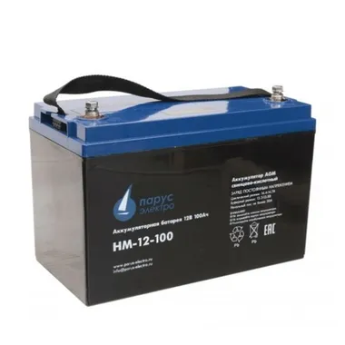 Аккумуляторы Парус Электро HM-12-100 - изображение 1 Аккумуляторы Парус Электро HM-12-100 - фото 1