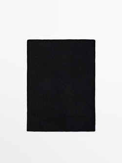 Massimo Dutti Шарф из 100% кашемира, натуральный, черный