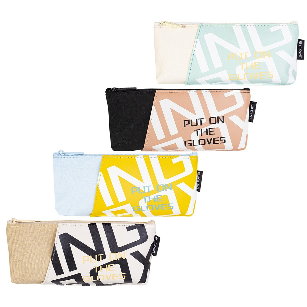 Пенал - косметичка Alingar, ткань/пвх, молния, 80 х 210 мм, "Put on the gloves", ассорти
