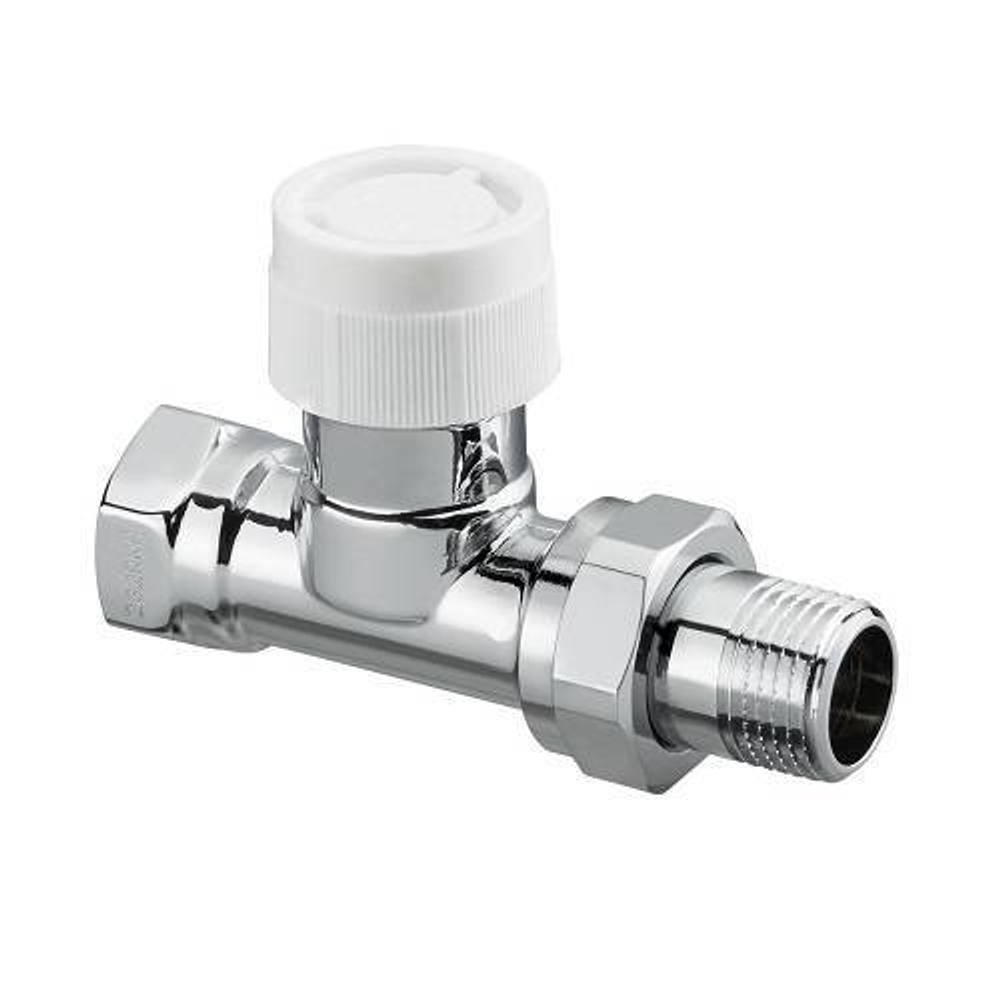 Клапан термостатический прямой Oventrop CV 9 - 1/2" (ВР/НР-американка, PN10, Tmax 120°C, KVS 1.0)