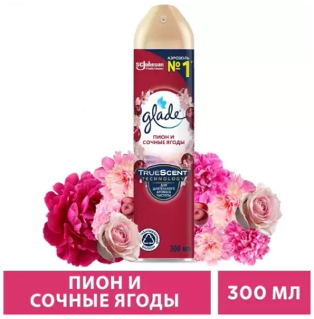 Glade освежитель воздуха Пион и сочные ягоды, 300 мл