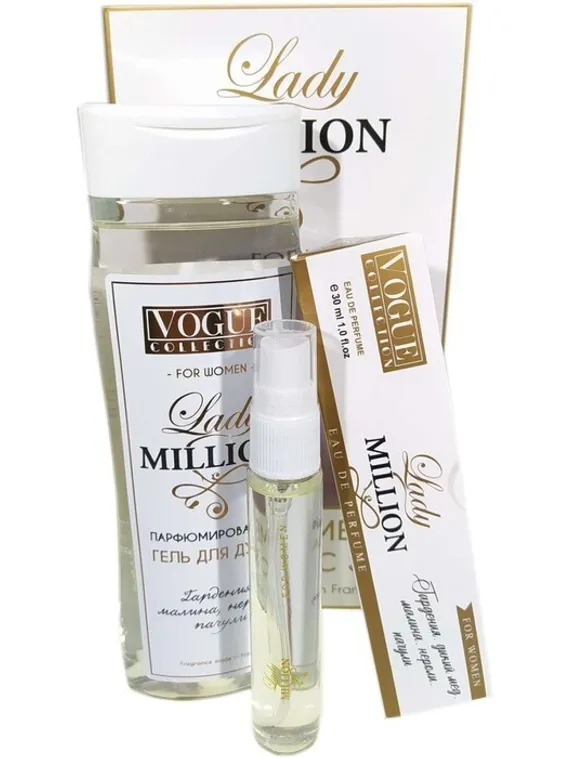 Подарочный набор женский Lady million, гель для душа 250 мл, парфюмерная вода 30 мл