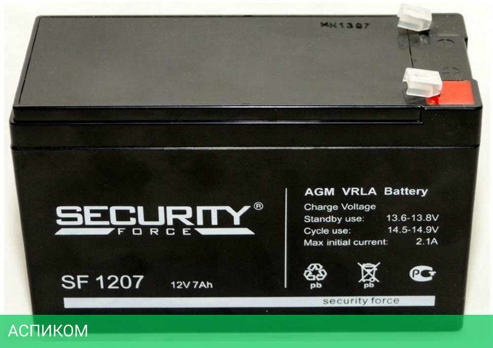 Аккумулятор для ИБП Security Force SF 1207