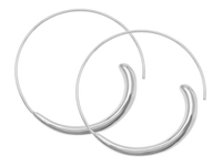 Серьги-кольца "Завиток" 40мм
